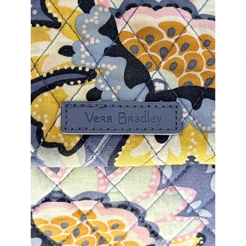 Vera Bradley Quilted Sling Backpack French Paisley Floral‎ Gray Purple Crossbody